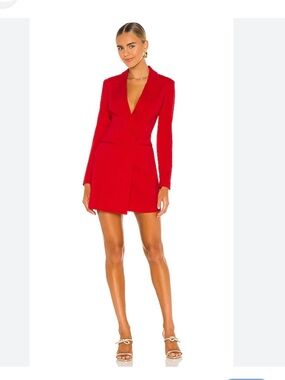 Zara Red romper Dress